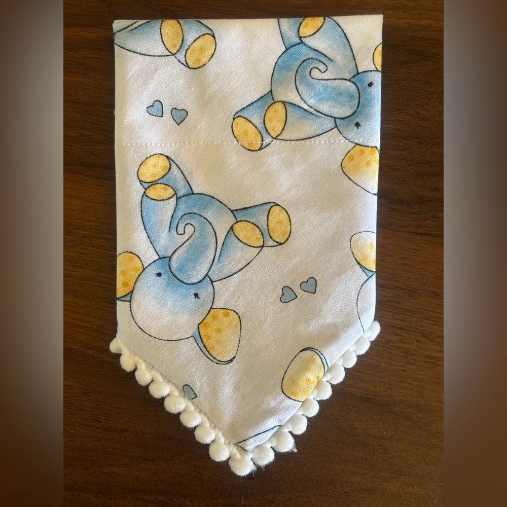 Adorable Blue Elephant Pet Bandana